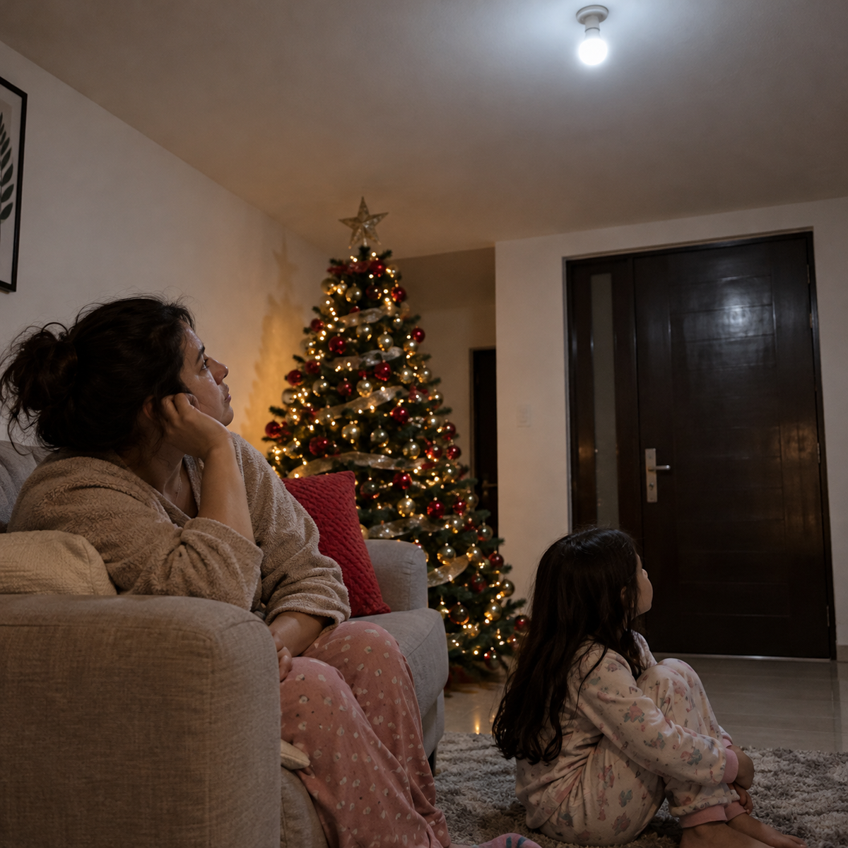 Proyector navideño USB con luces de colores