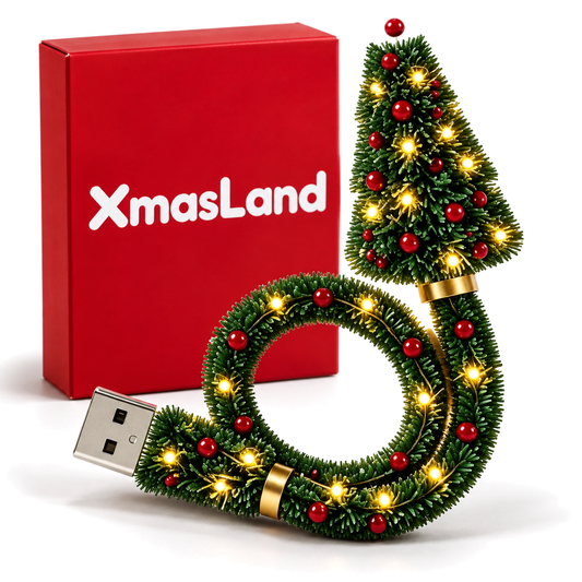 Proyector navideño USB con luces de colores